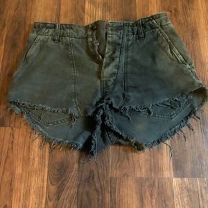 Cotton free people cargo shorts